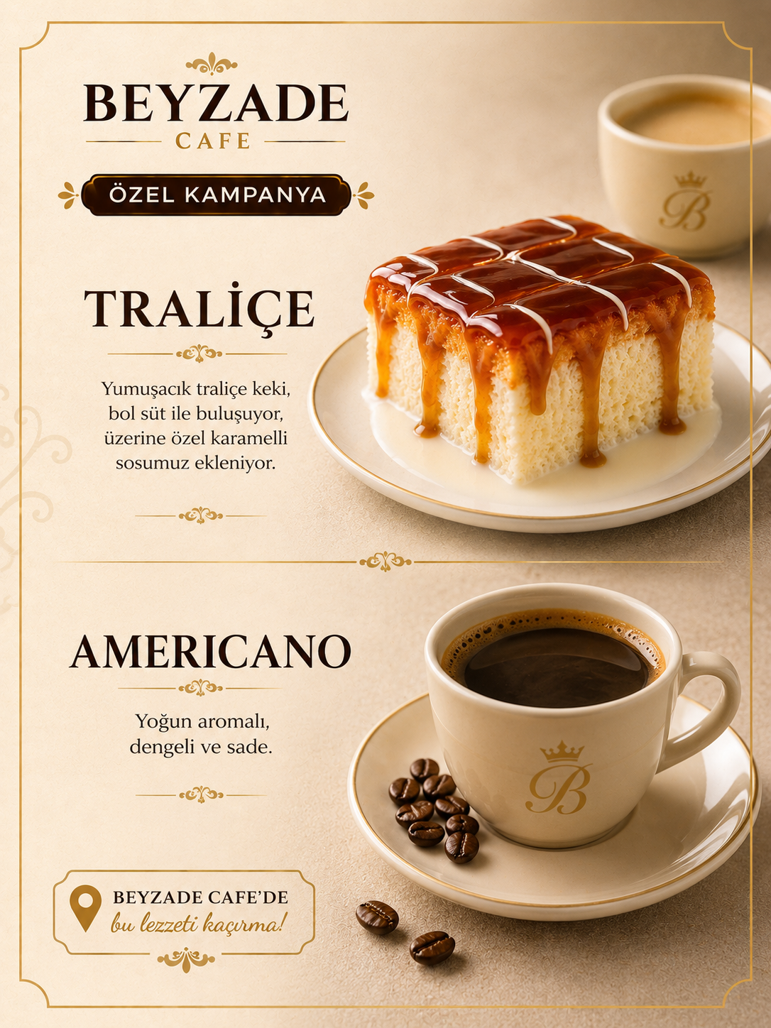 KARAMELLİ TRALİÇE & AMERICANO