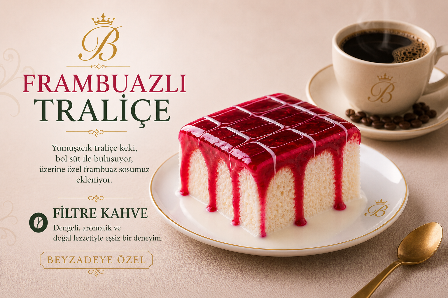 FRAMBUAZLI TRALİÇE & FİLTRE Café
